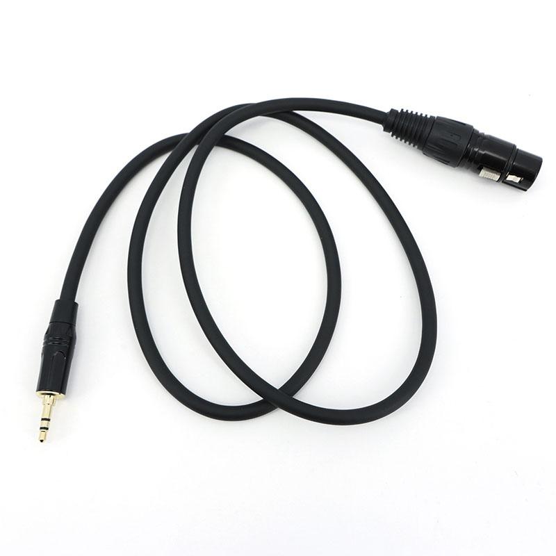 1m 2m 3meter Audio 3pin XLR To 3.5mm Male Microphone Aux Extend Cable 3.5 Jack To XLR Female Cord Gold Plated Connector Wire