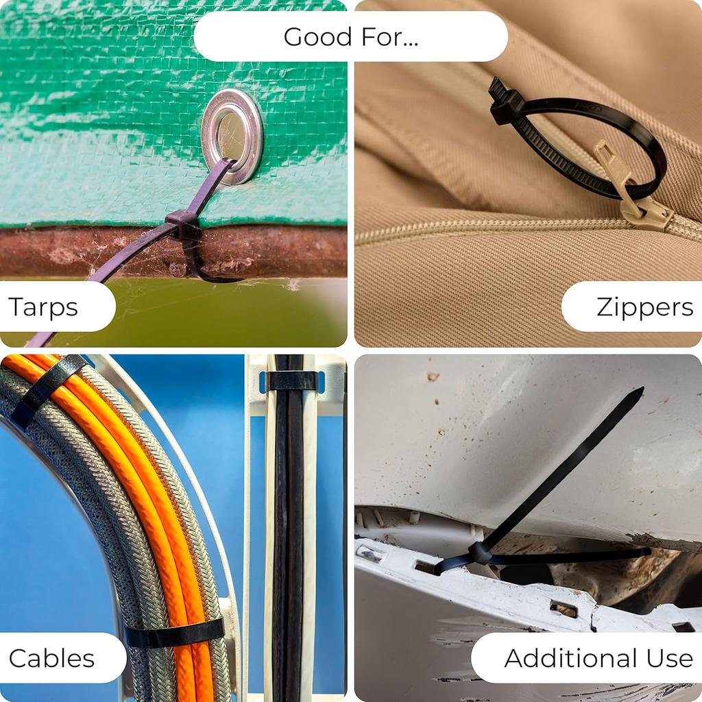 Self-locking Fastening Wire Ties 1-1000pcs Plastic Flanges Ties Cable Greenhouse Plastic Straps Velcro Nylon Cable Ties Clamp