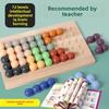 Educational Kids Wooden Brain Teaser Puzzle With Rainbow Bead Tracker For Gift