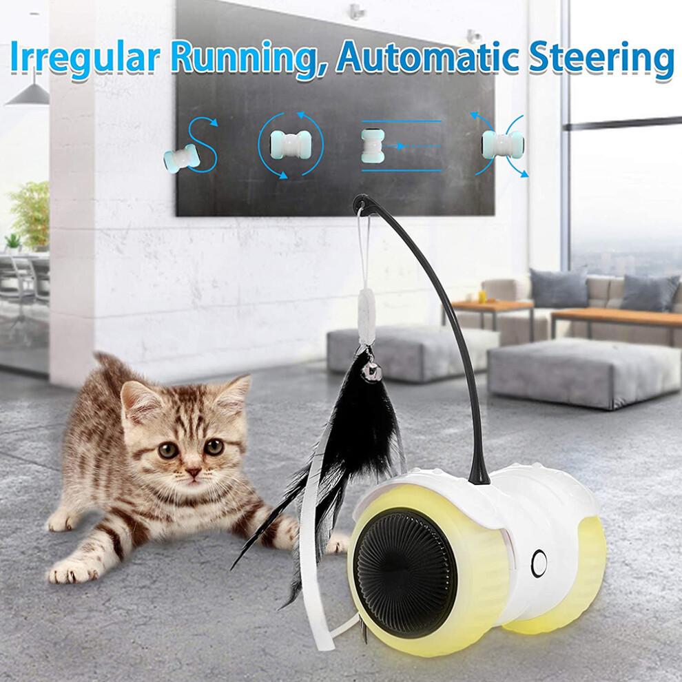 Automatic Cat Toy for Indoor Cats, Interactive Cat Toys with Smart Sensing Moving Technology, USB Rechargeable High Torque Motor Electric Mouse-Like P