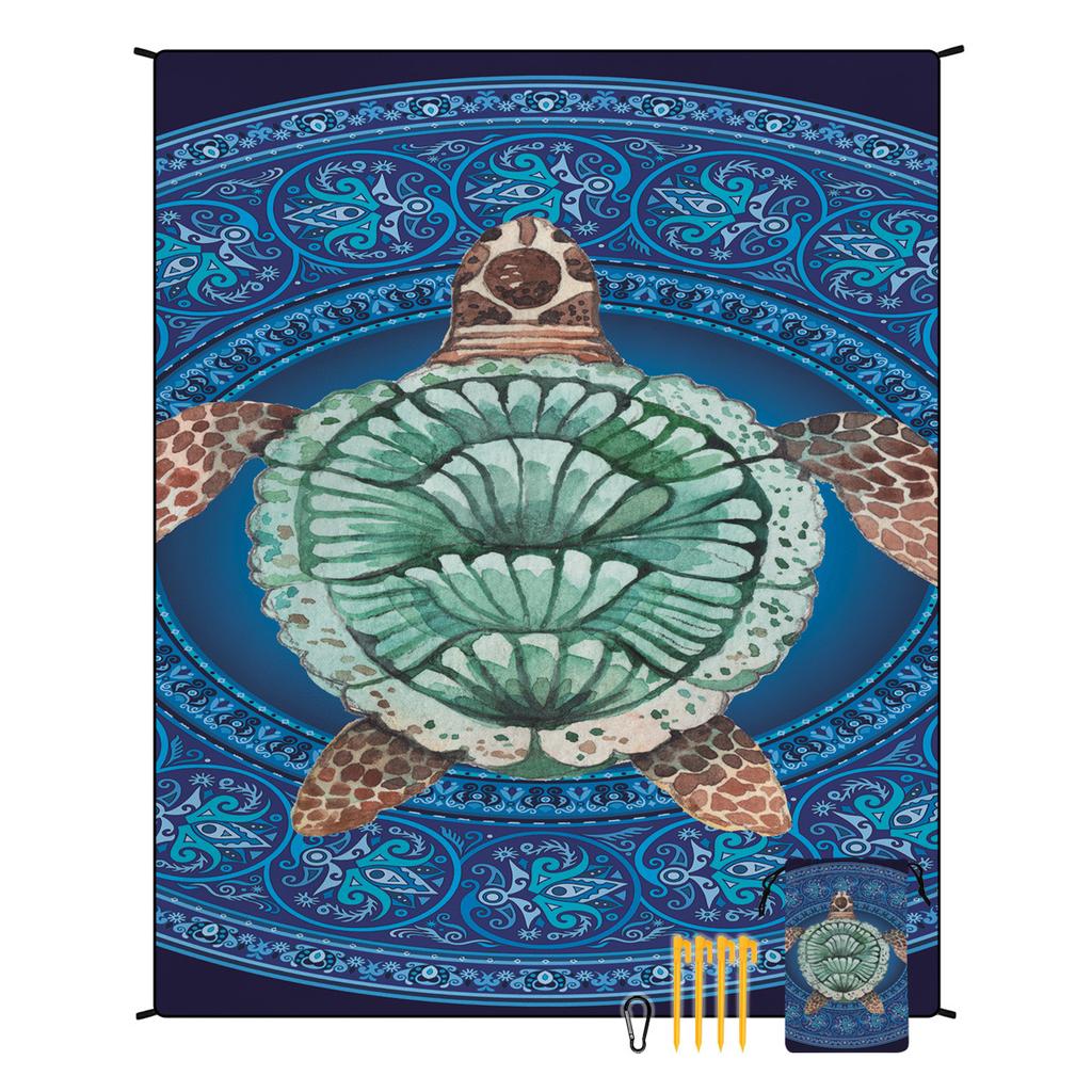 Bohemia Beach Blanket Sandproof Waterproof Beach Mat Quick-dry Outdoor Holiday Picnic Blanket for Travel Hiking Sports