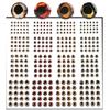 336Pcs/pack Realistic Fishing Baits Eye Materials with 4D Fish Eye Fishing Lures Set For Enhances Fishing Attraction