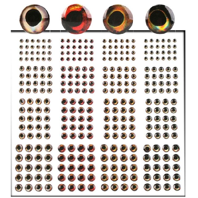 336Pcs/pack Realistic Fishing Baits Eye Materials with 4D Fish Eye Fishing Lures Set For Enhances Fishing Attraction