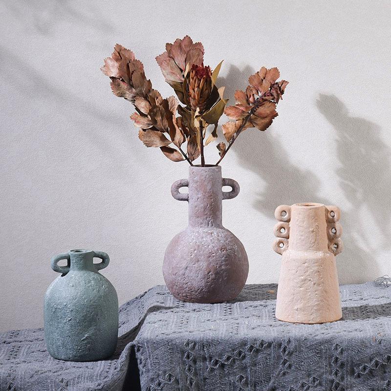 1PC Fried Flower Holder Wabi-Sabi Style Fried Flower Arrangement Ins Ceramic Vase Vintage Multiple Options Available