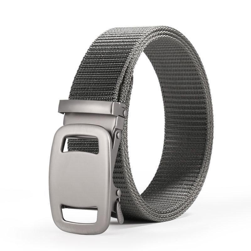 Men's Automatic Toothless Nylon Canvas Outdoor Belt