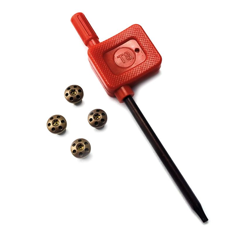 

4 шт. Винты для рукоятки с ключом для моделей 1911 года. Изготовление своими руками. Замена деревянных защитных принадлежностей. Ремонт деталей гвоздей. золотой