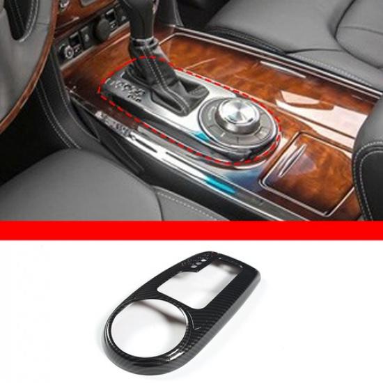 Carbon Fiber ABS Central Gearbox Panel Cover Trim For 2013-2018 Infiniti QX80