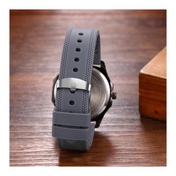 Men's Silicone Sports Watch Stylish: Waterproof Analog Quartz Rubber Strap Men's Accessories - Birthday Christmas Valentine's Day Present