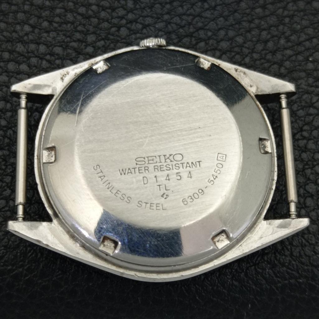 JAPAN VINTAGE SEIKO 5 AUTOMATIC 6309A MENS WHITE COLOR DIAL WATCH a701428-5 R206b-a701428