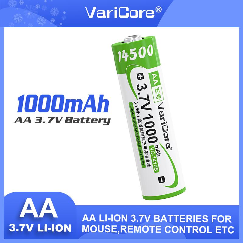 

Аккумулятор Li-ion VariCore 3.7V 14500 1410S 1000mAh с выступом Мультиметр Подметальная машина Лампа Цифровой фотоаппарат Контроль Мини-вентилятор 1PCS