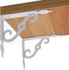 European Style Wrought Iron Triangle Shelf Bracket - Heavy Duty Right Angle Support