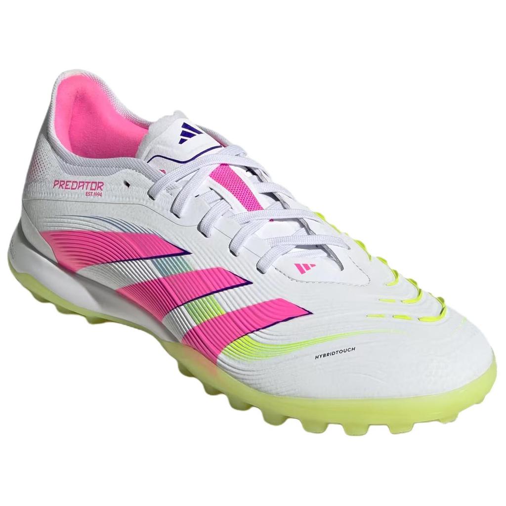 Adidas Predator Pro Comfortable Soft TF (Rubber Studs) Artificial Turf Non-Slip Durable Soccer Shoes Unisex Soccer Shoes Pink White JH6468