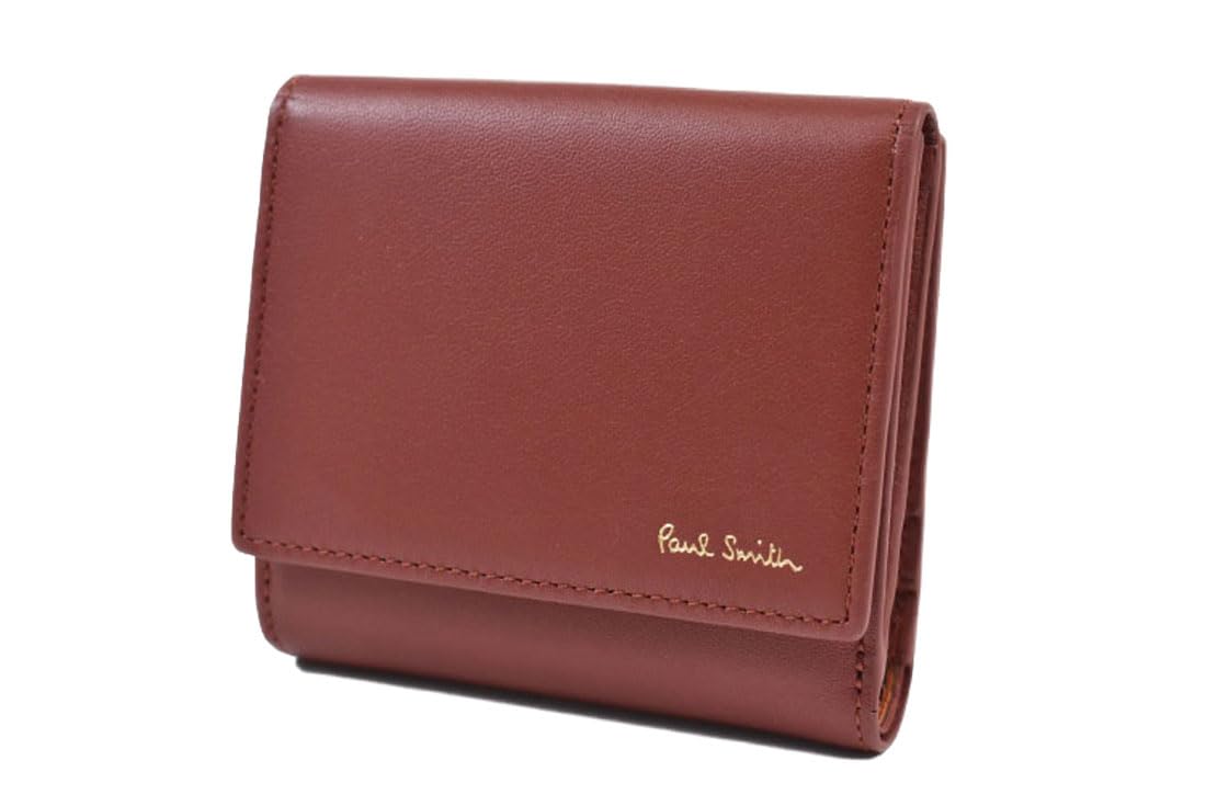 

Мини-кошелек с двойным сложением, фирменная отделка внутри, эксклюзивная коробка красного цвета [Paul Smith], мужской, многополосный