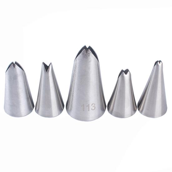 

5шт насадки в форме листа, кремовая форма, глазурь, трубопровод, домашний торт, сделай сам, украшение для выпечки серебряный