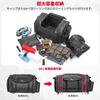 KEMIMOTO Seat Bag, PVC Waterproof Material, Motorcycle Seat Bag, with Expansion Function, 45-65L Touring Bag, Rain Cover Included, Waterproof In All D