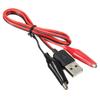 4PCS Metal Alligator Clip Crocodile Electrical Clamp for Testing Probe Crocodile Test Clip to USB Adapter Multimeter Car Home