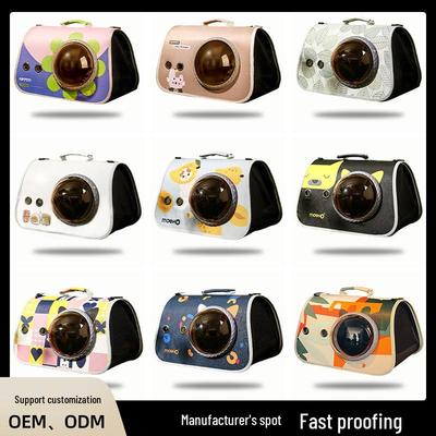 Portable Cat Backpack with Transparent Space Cover for Travel