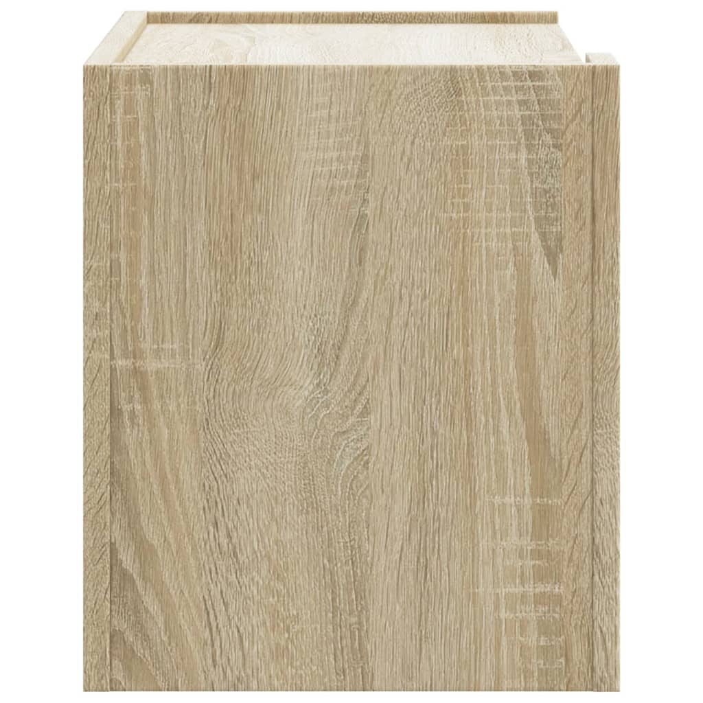 Wall Mounted Nightstand Sonoma Oak 45 x 30 x 35 cm