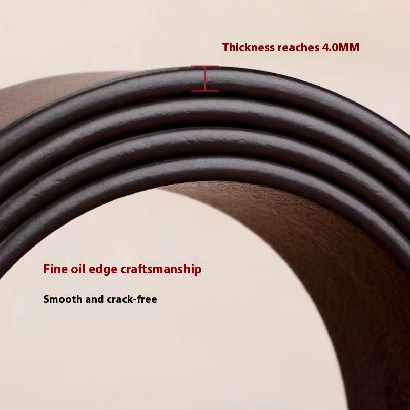 Men's Belt Pin Buckle Genuine Leather Business Leather Youth Belt Daily Buckle Men's Belt Casual Belt