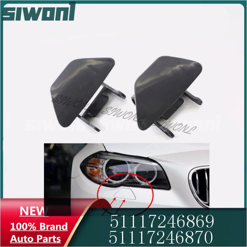 1PCS Front Bumper Headlight Washer Nozzle Cover Washer Cap With Bracket for BMW F10 F11 520 523 525 528 530