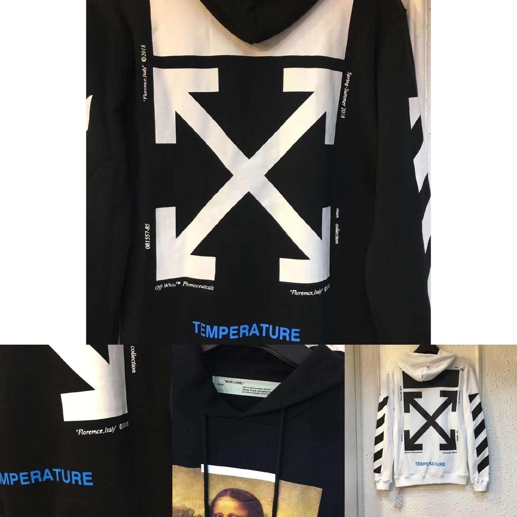Nwt Virgil Co Abloh Hoodie Plaid Hooded Religion Sweatshirt Painting