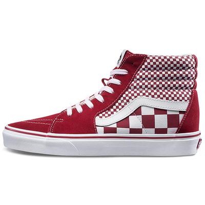 SK8 Hi אדום משובץ VN0A38GEVK5