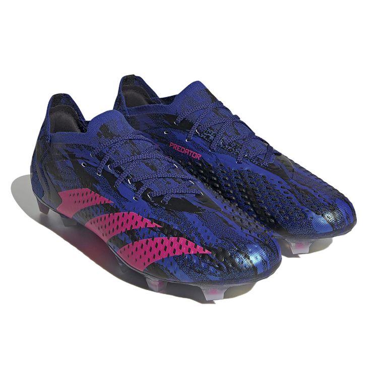 Adidas Paul Pogba X Predator Accuracy.1 Low FG High-Energy Style Unisex Sneakers Blue Lucid-Blue Team-Real-Magenta H03772