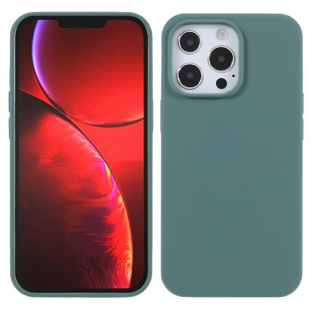 

Чехол для iPhone 14 Pro Max, прочный силиконовый противоударный чехол-накладка на заднюю панель телефона Blackish Green