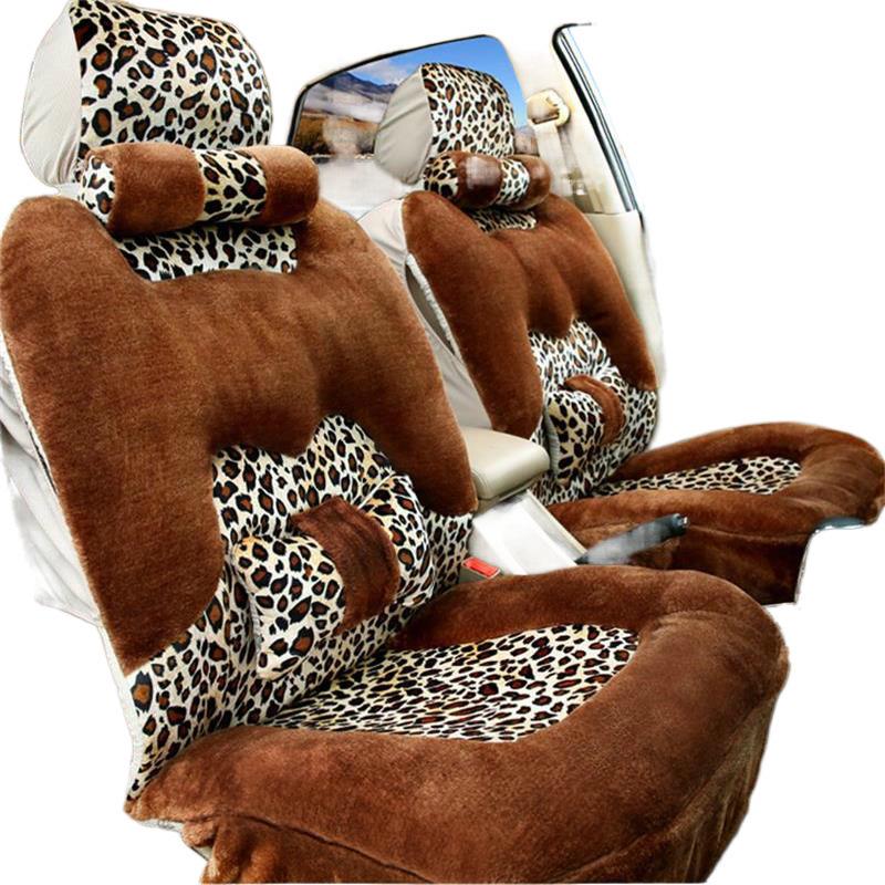Winter Plüsch Autositzkissen - Dick, Bequem, Atmungsaktiv & Warm Vollständige Umhüllung