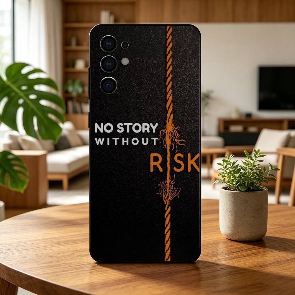 Day Trader RISK RICH   Phone Case For Samsung S25,S24,S21,S22,S23,S30,Ultra,S20,Plus,Fe,Lite,Note,10,Black Cover