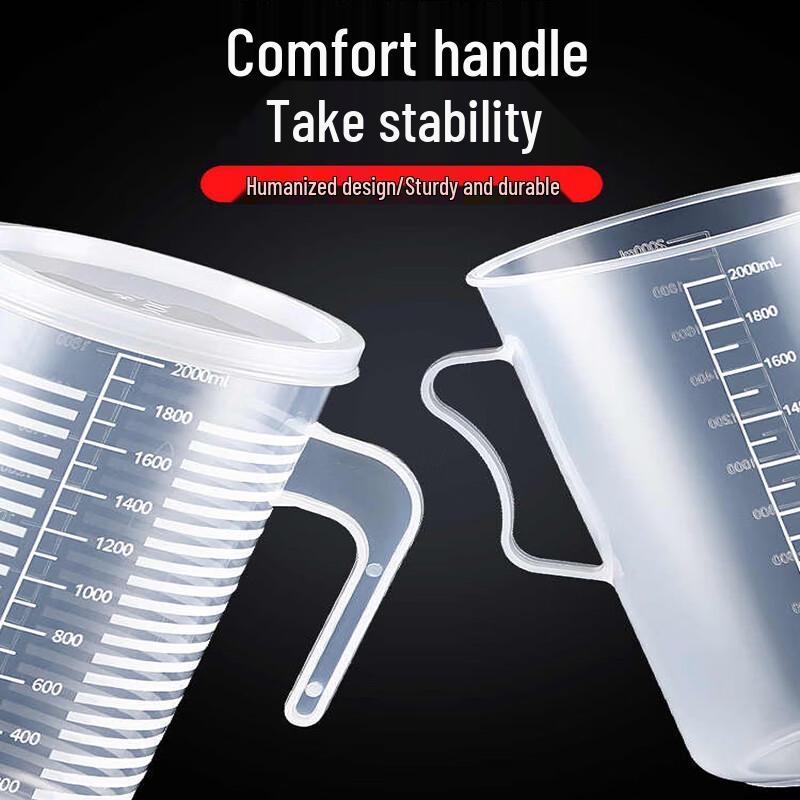 Graduated Plastic Measuring Cup with Handle
