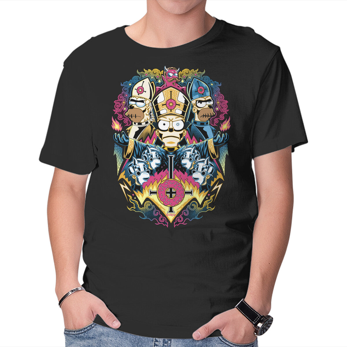 Unisex Crew Neck T-Shirt Papa Caramba Graphic Short Sleeve Casual Tee XL