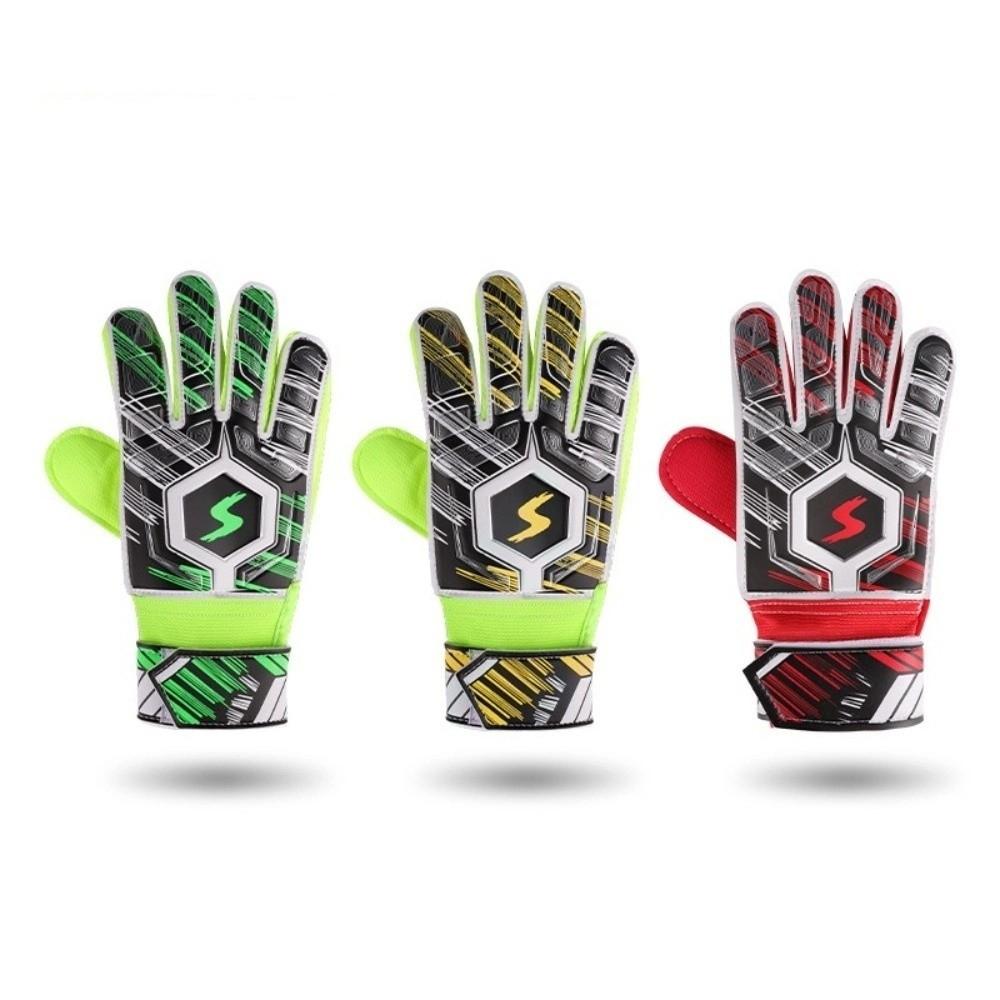 Breathable Football Goalkeeper Gloves Strong Grips Kids Goalkeeper Gloves  Sports Training