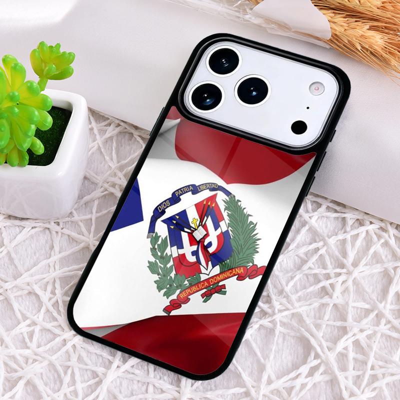 Dominican Republic Flag Soft Phone Case for iPhone 17 Air 16 15 11 12 14 13 Pro Max Shockproof Cover
