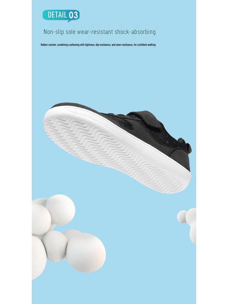 Kids' Wide-Toe Casual Sports Shoes - Low-Top, Breathable, Outdoor Hiking Sneakers for Boys and Girls