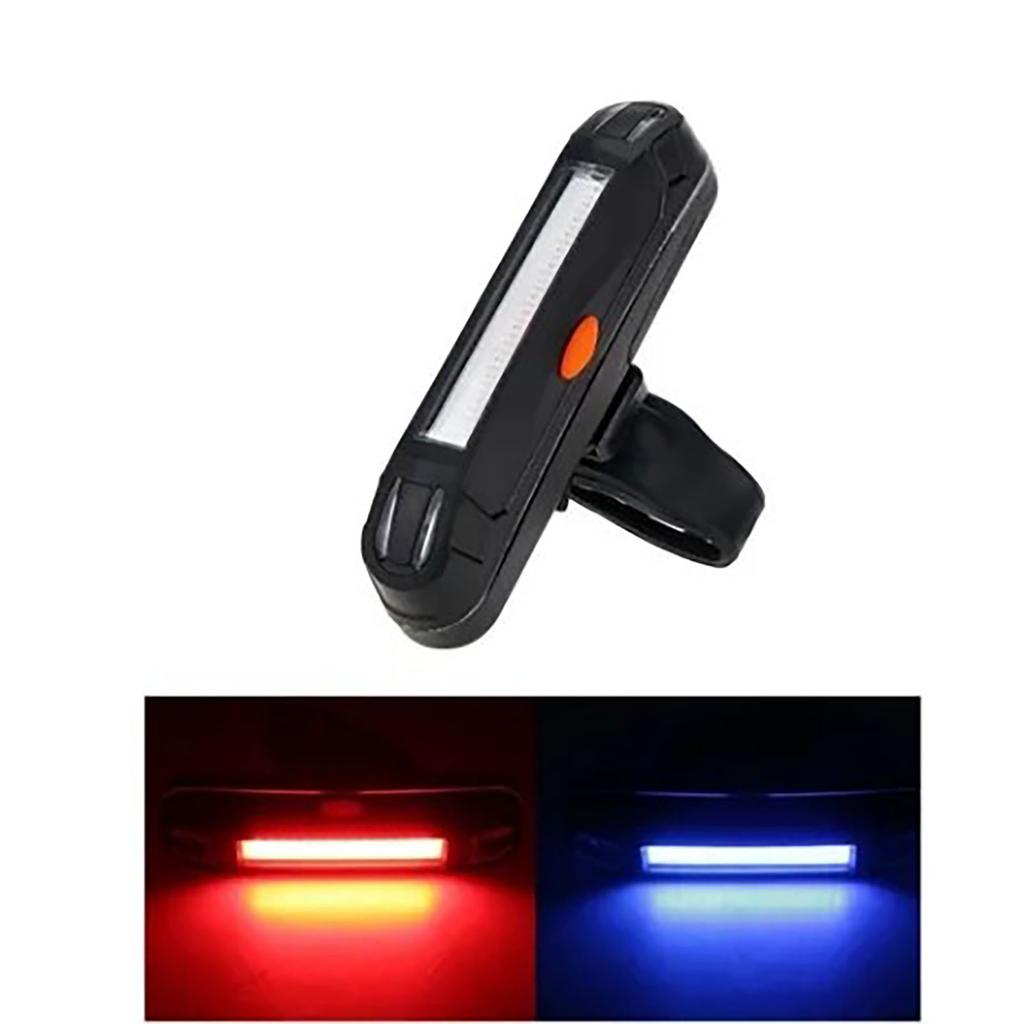 Bike Tail Light USB Charging Taillight Blue Red Turn Light COB High Brightness for Cycling