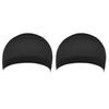 2Pcs Elastic Lace Bandage Hairnet Breathable Mesh Wig Hat Soft Nylon Stretch Cap