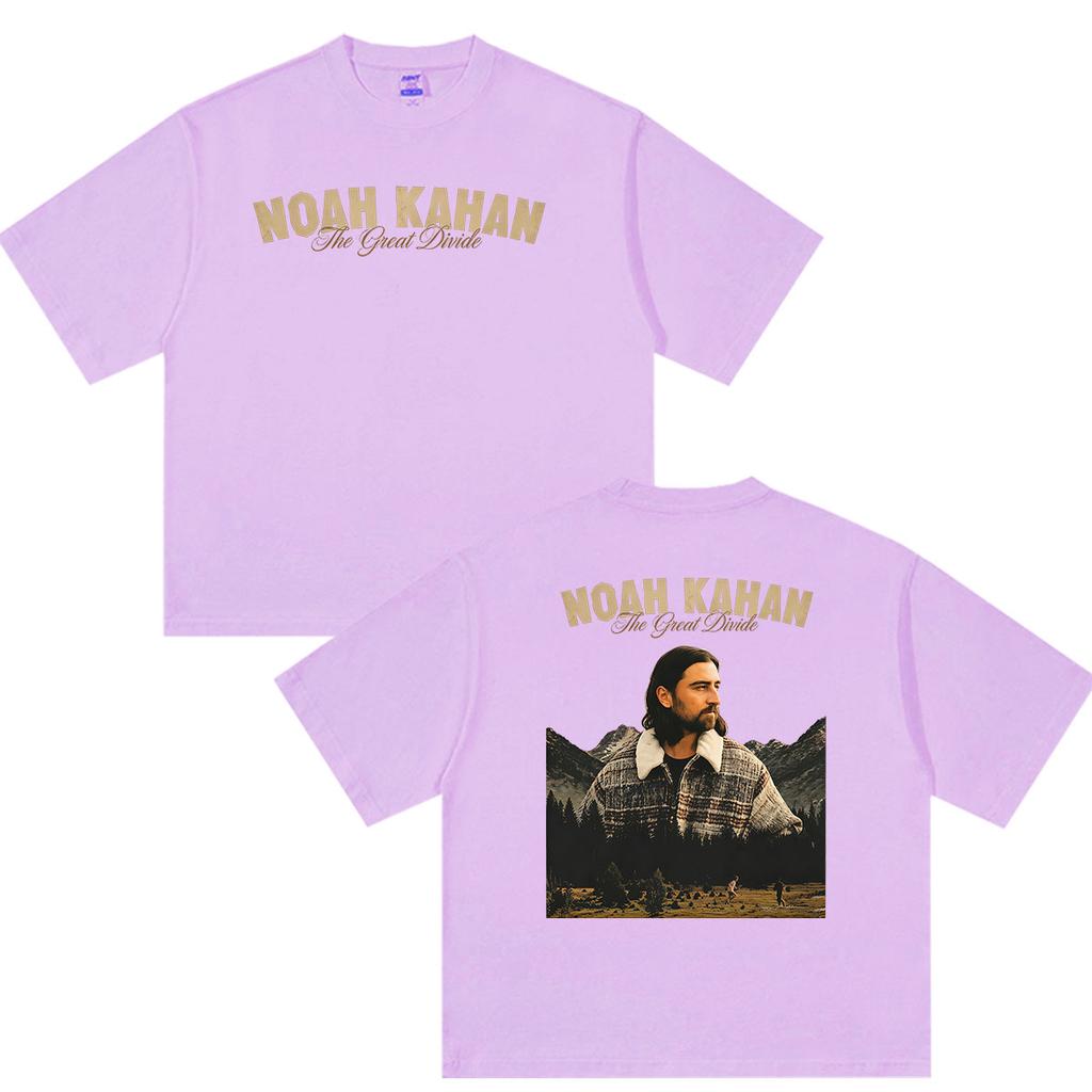 Noah Kahan The Great Divide Tour 2026 Graphic T Shirts Unisexs Vintage Fashion Cotton Short Sleeve Tshirt Hip Hop Clothing Tshirt