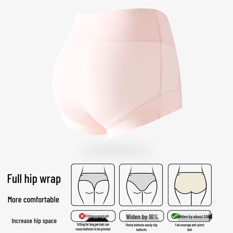 Tingmei Women's High-Waist Seamless Lace 3-Pack Briefs