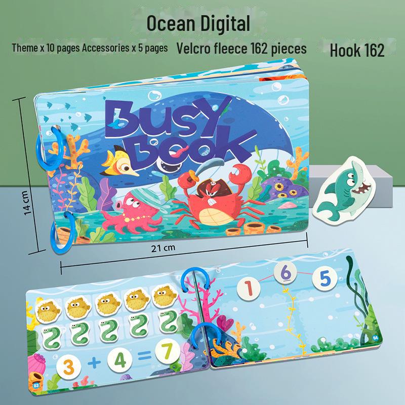 

Книга для детей с тихими мультфильмами для раннего обучения за рубежом - многоразовые развивающие игрушки и материалы для самостоятельного изготовления