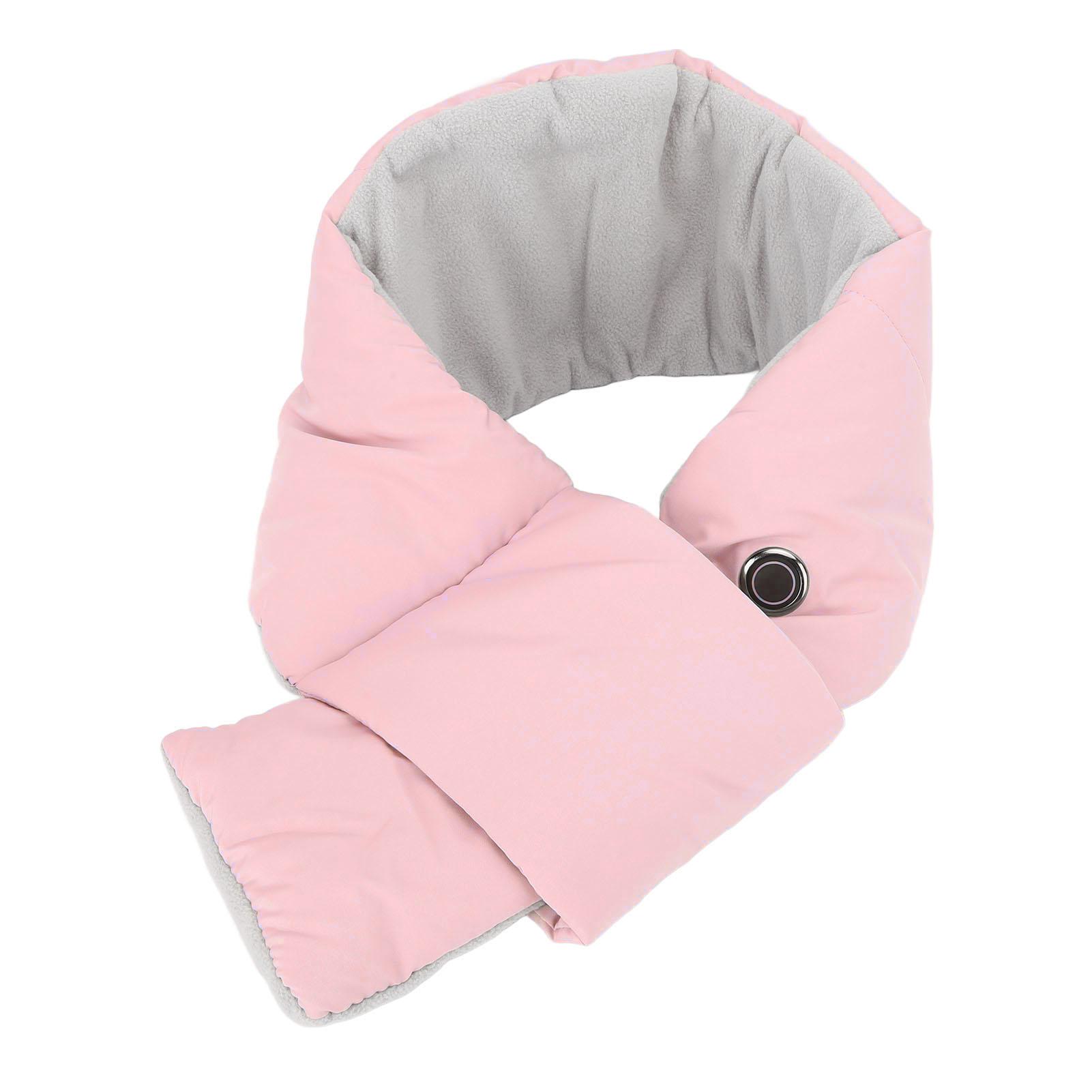 

USB Heated Scarf for Men Women 3 Temperature Settings Neck Heating Pad Portable Electric Heated Scarf 105cm рожевий