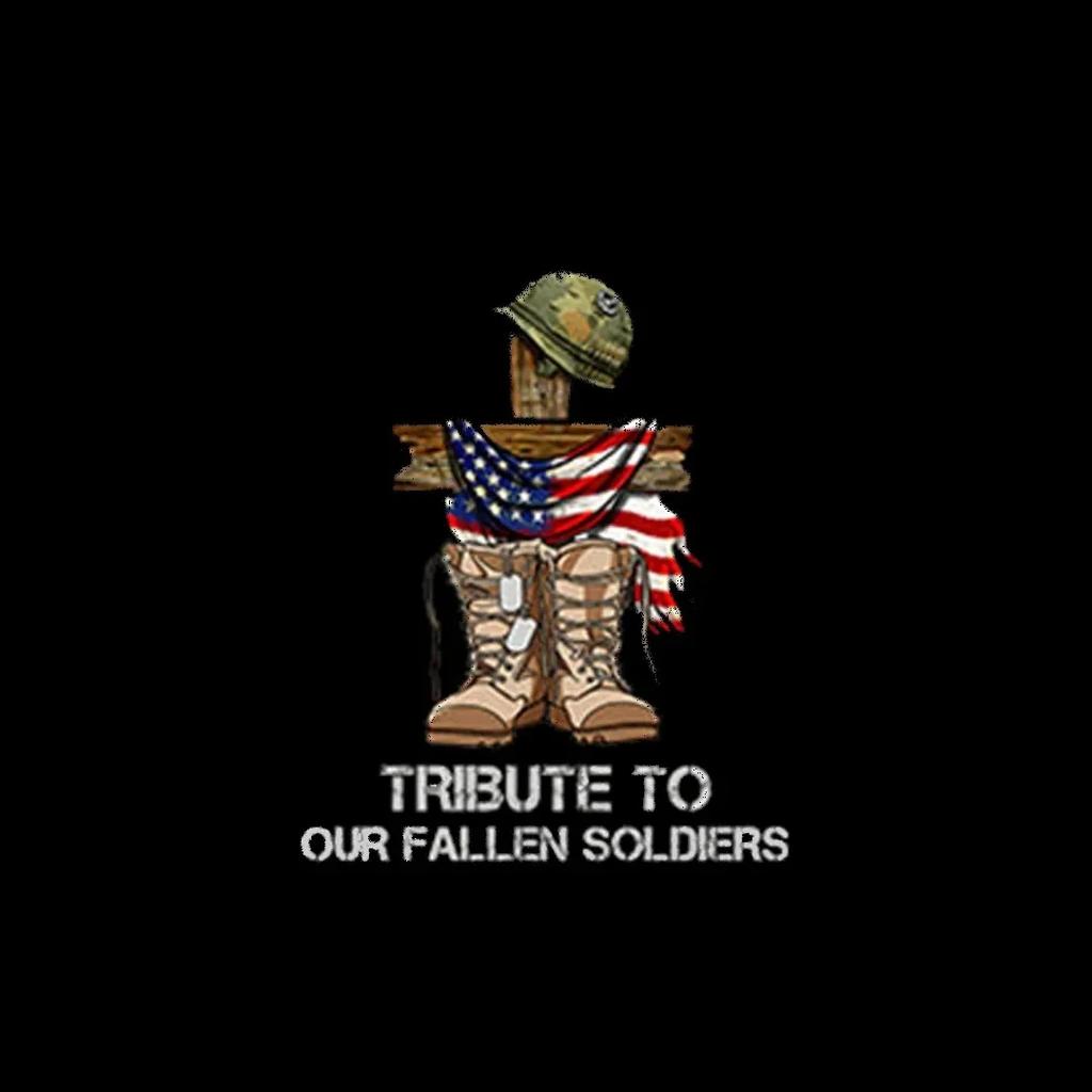 TRIBUTE TO OUR FALLEN SOLDIERS VETERANS Car Stickers Windshield Bumper Decoration Memorial Day Decals Removable Auto Accessories