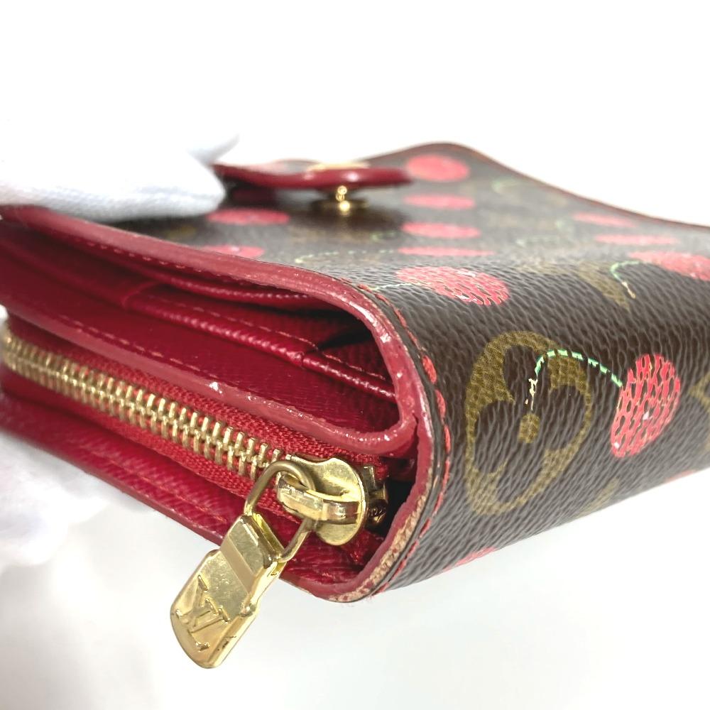 Louis Vuitton M95005 Compact Zip Compact Wallet Monogram Cherry Murakami