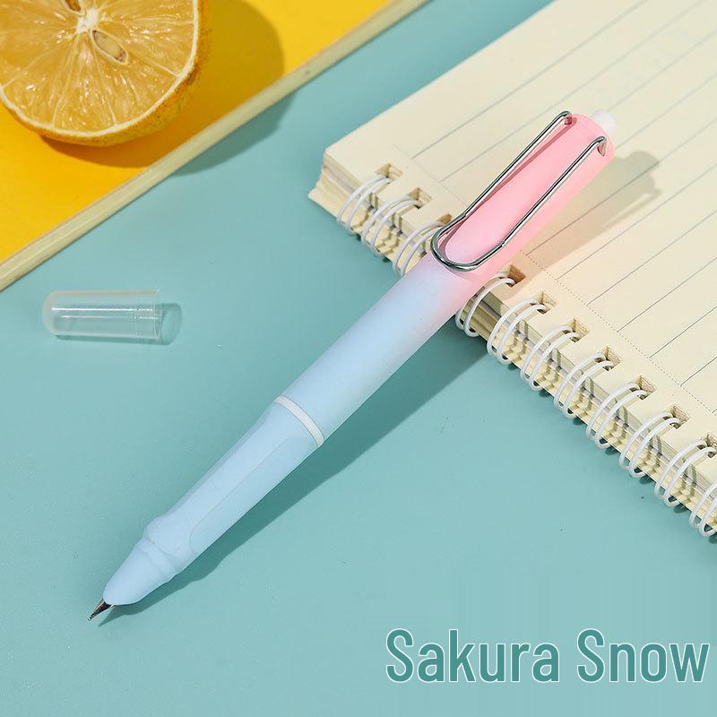 Ergonomic Student Pen with 0.38mm Tip & Replaceable Ink: Ideal for Learning, Calligraphy, and Homework