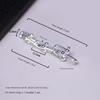 Sterling Silver European and American Trends Boutique Couple U-Shaped Bracelet