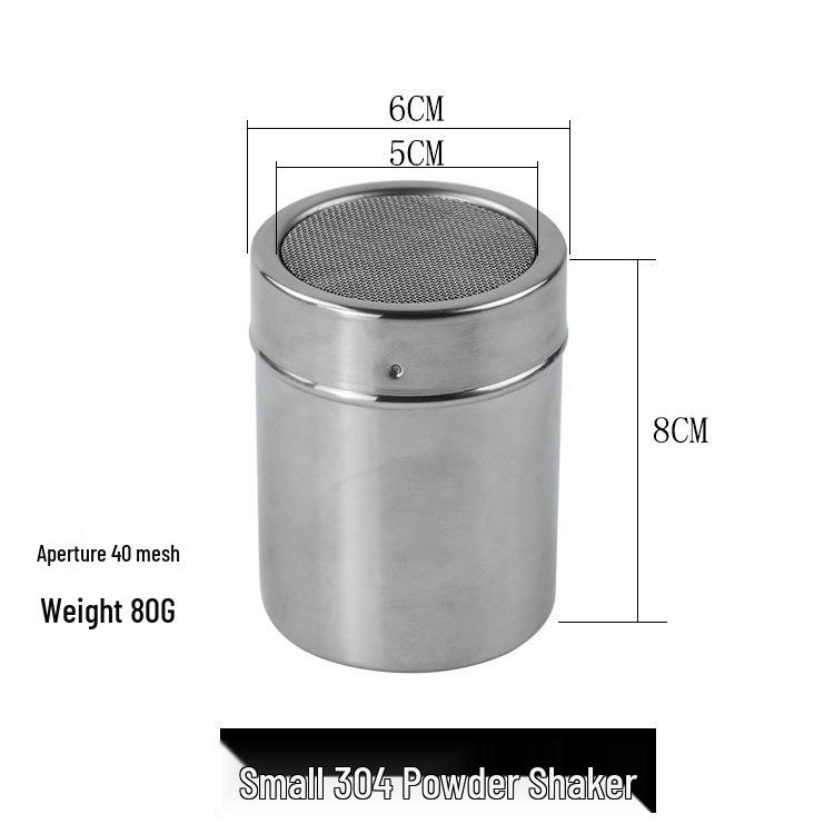 Stainless Steel Seasoning & Spice Shaker Set - Pepper, Chili Powder, Cumin, Toothpick Holder Included