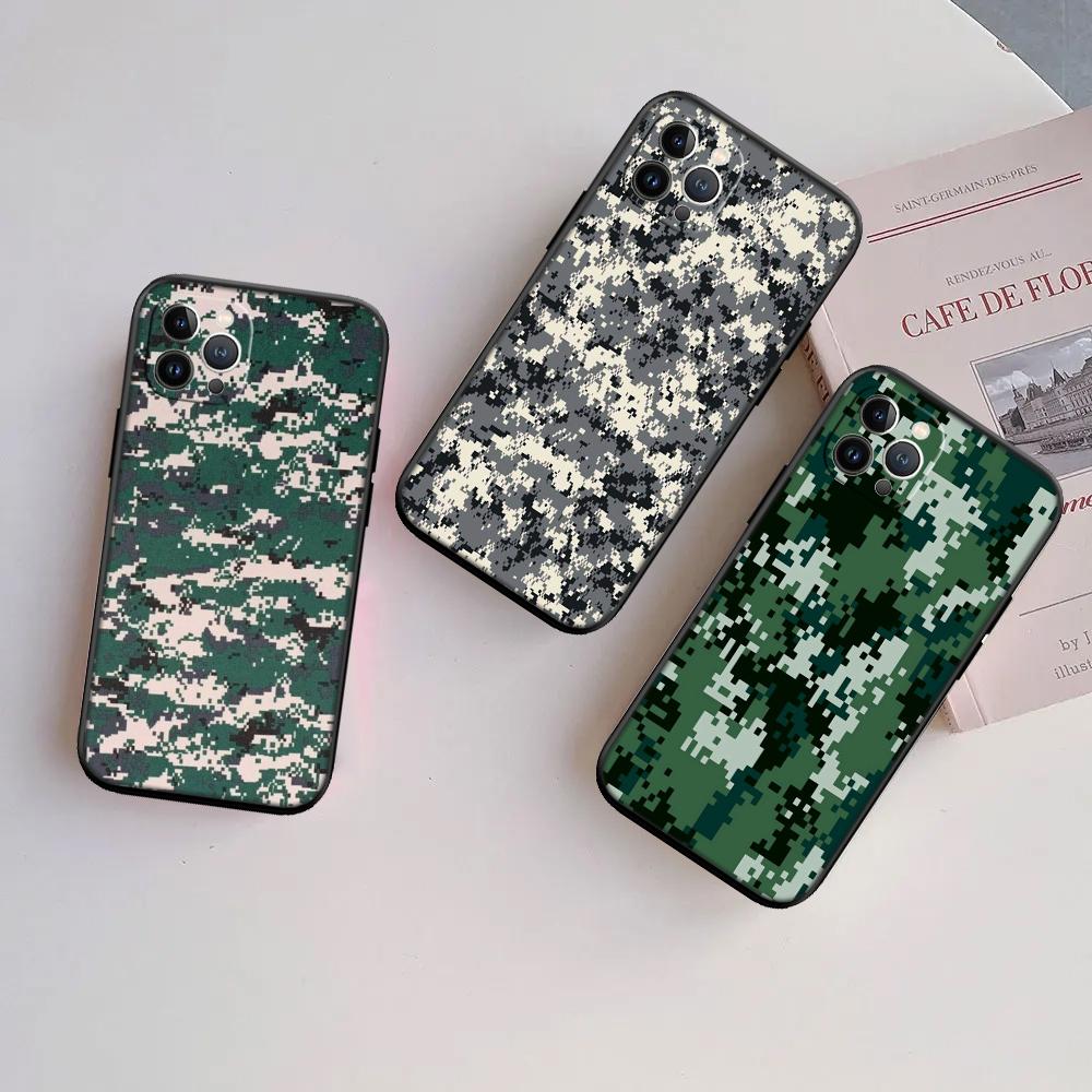 RA7 Camouflage New High-End Shell Phone Case for iPhone SE X XS XR 16E 17 11 Pro Max 8 7 6 6s Plus Air
