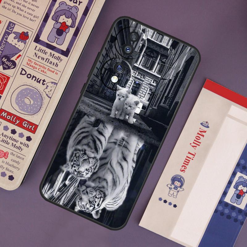 Tiger Sketch Art Case For Honor Magic 7 Pro 5 6 Lite Honor 200 Pro 50 70 90 X9b X9a X8b X8a X8 X9 X9c Cover
