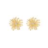 Luxury Dandelion Earrings For Women Vintage Exaggerated Design Elegant Statement Jewelry Gift