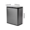 Wall-Mounted Trash Can Compact with Hanging Hook Garbage Bin Easy to